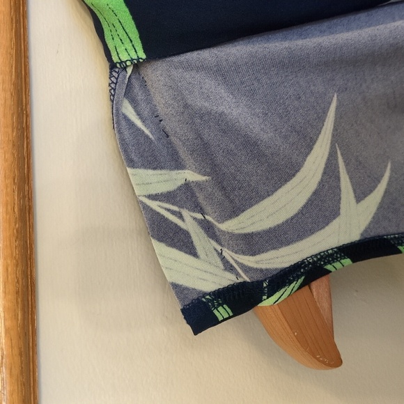 Womens S Tommy Bahama Tropical Dark Floral Cowl Neck Sleeveless Dress Small Palm - Picture 8 of 16